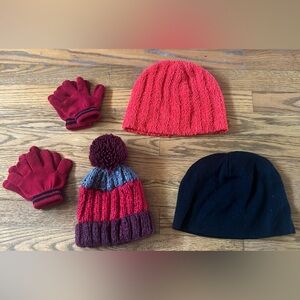 Kids Winter Hats & Gloves Bundle